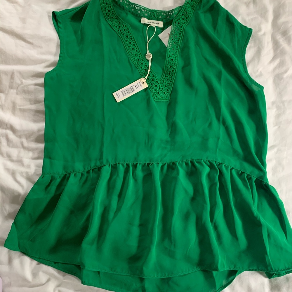 Max Studio Green Shirt